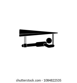 hang-glider illustration. Element of sport for mobile concept and web apps. Detailed hang-glider illustration can be used for web and mobile. Premium icon on white background