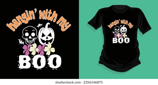 Hangin with my boo T shirt, Nurse Halloween T shirt, Tandy fall t-shirt, Halloween funny shirt, spooky t-shirts