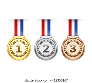 Hanging Award Medals Set