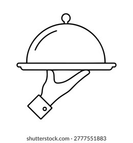 Hanging balance scale icon with empty weighing pans