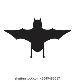 Hanging Bat Vector Silhouette Design