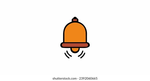 hanging bell icon logo design