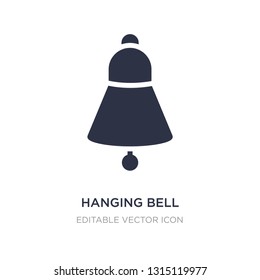 hanging bell icon on white background. Simple element illustration from Tools and utensils concept. hanging bell icon symbol design.
