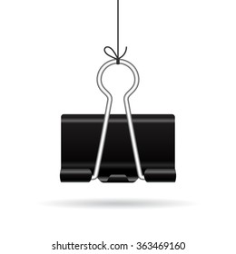 Hanging binder clip icon