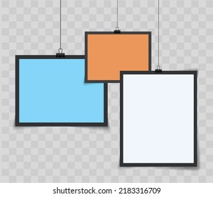 Hanging Blank Photo Book Frames With Transport File Free Download And Free Concept And Creative Concept. 