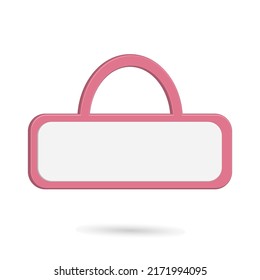 Hanging board to include text icon mockup illustration