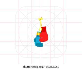 Hanging Boxing Gloves Icon