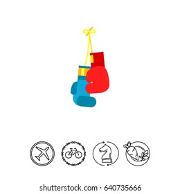 Hanging Boxing Gloves Icon
