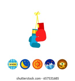 Hanging Boxing Gloves Icon