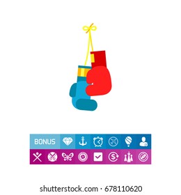 Hanging Boxing Gloves Icon