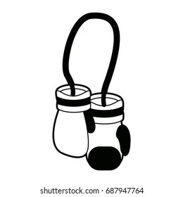 hanging boxing gloves sport accessories protection