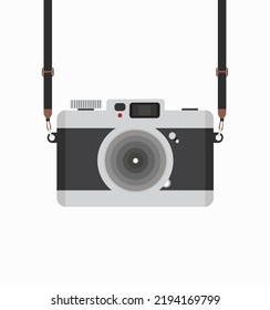 hanging camera On Isolate White Background vector