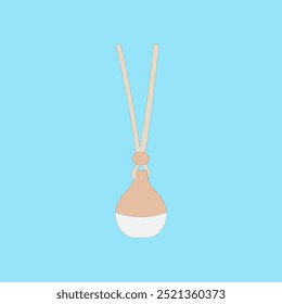 Hanging Car perfume vector illustration. Air Freshener aromatic. Car accessory