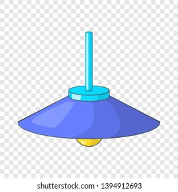 Hanging ceiling lamp icon. Cartoon illustration of lamp vector icon for web design