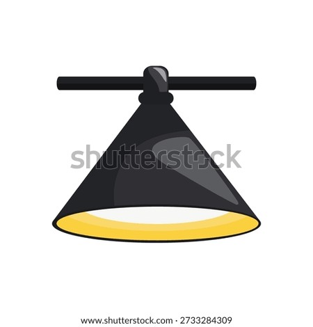 Hanging ceiling lamp icon modern interior lighting vector illustration, modern home lighting symbol