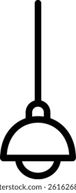 Hanging Ceiling Light Lamp Icon