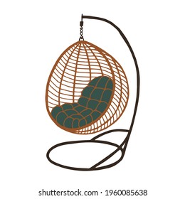 Hanging chair. Vector stock illustration eps10. 
