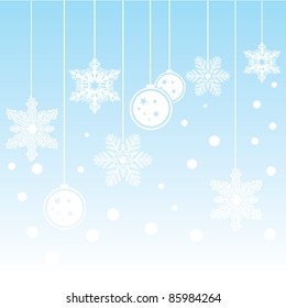 hanging christmas background for occasions, celebrations and holidays