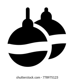 Hanging christmas balls