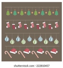 hanging Christmas decoration elements