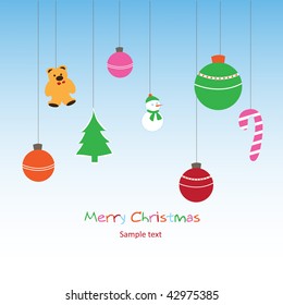 Hanging Christmas Ornament Card