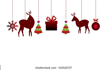 Hanging Christmas ornaments