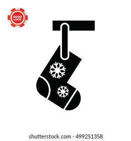 Hanging Christmas Sock Icon