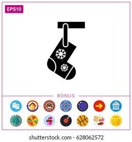 Hanging Christmas Sock Icon