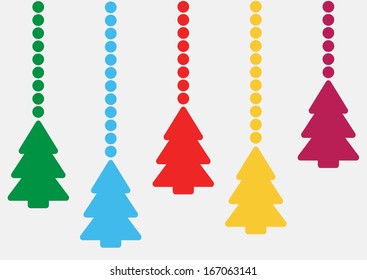 hanging Christmas trees