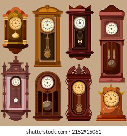 hanging clock pattern collection elegant retro decor