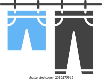 Hanging Clothes icon vector image. Suitable for mobile application web application and print media.