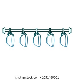 hanging coffee cups decoration