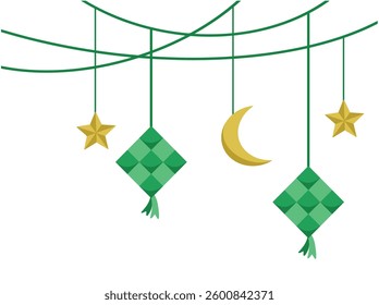 Hanging Decoration Ramadan Line Art