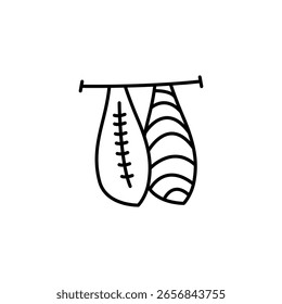 Hanging Decorative Ornaments With Linear Patterns On Transparent Backdrop