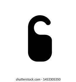 Hanging door tag icon vector
