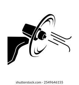 hanging fan icon logo original design