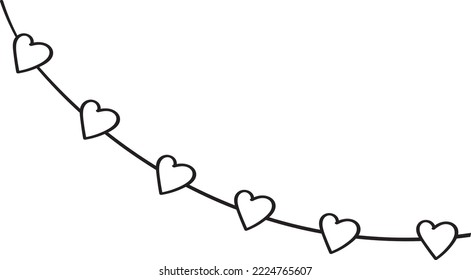 Hanging Garland Doodle Element for Separation