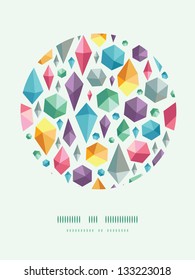 hanging geometric shapes circle decor pattern background