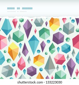 hanging geometric shapes horizontal torn seamless pattern background