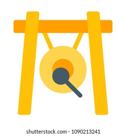 Hanging Gong in Frame