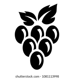 Hanging grape icon. Simple illustration of hanging grape vector icon for web