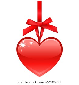 hanging heart decoration (vector)