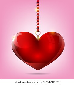 Hanging Heart Ornament