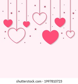 Vector de corazón colgante, vectores vectoriales. 10