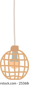 Hanging Interior Lamp Vector Illustration