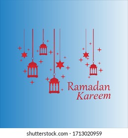 Hanging Islamic Lantern Decorative Ramadan Kareem Hintergrund