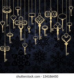 Hanging keys background