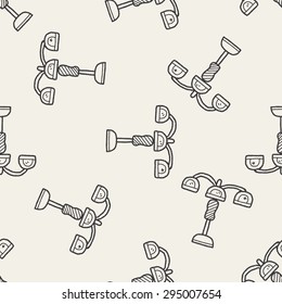 hanging lamp doodle seamless pattern background