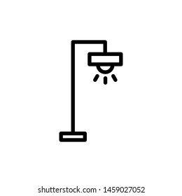 hanging lamp icon flat style
