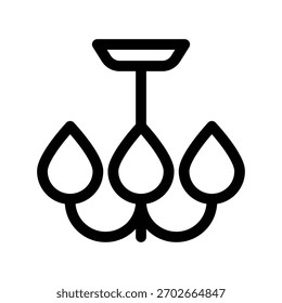 Modelo de design de vetor de ilustração de ícone de lâmpada de suspensão
